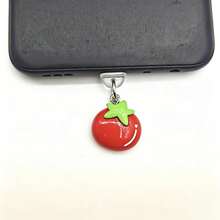 1pc Tomato Pendant Phone Dust Plug - Multicolor - View 9