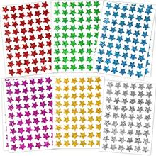 6 Colors Holographic Star Reward Stickers, Shiny Foil Star Stickers, Suitable For Children's Behavior Tracking Charts, School Classroom Student Teacher Supplies, 0.6 Inch Diameter - Six-color Five-pointed Star - View 13