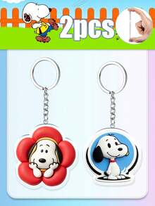 Splendor Themed Acrylic Keychain Multi‑Style Collection, Cute Assorted Character Design Bag Charms, Sturdy Metal Key Ring Pendants For Backpack, Purse And Daily Key Decoration - Multicolor - View 6