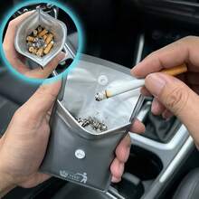 Car Ashtray Bag, Portable Ashtray Pouch, Pocket Ashtray, Outdoor Travel Leak-Proof Ash Storage Bag - Upgraded Version - View 3