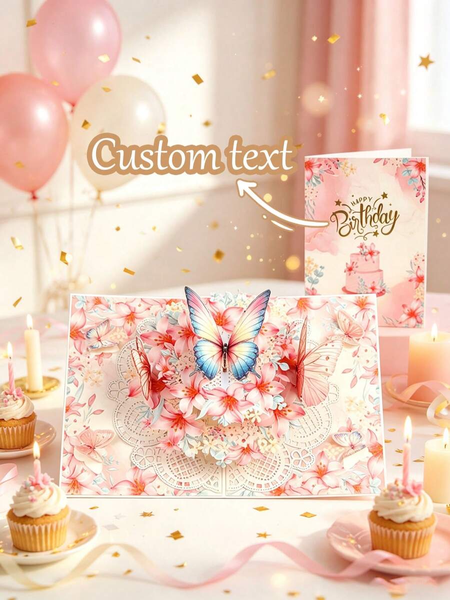 1pc Rose Bouquet 3D Pop-Up Greeting Card - Unique Floral Decorative Design, Handwritten Message Function, Made Of Premium Paper, Suitable For Parents, Friends, Grandparents - Unique Creative Birthday Gift - Single Piece - View 1