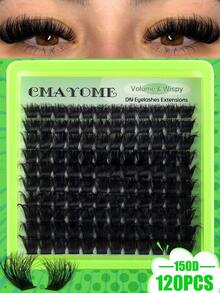 Special Offer Portable Pack 200/180/160/140/120Pcs 8D Luxury Fluffy DIY Eyelashes,10-18mm Mixed Length Eyelash Extensions,Russian D Curl Volume Reusable False Eyelashes For Beginners, Easy To Use, Portable Eyelash Clusters, Individual False Eyelashes - D - View 15