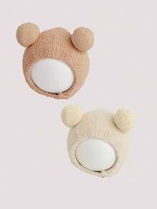 2pcs/1pc Baby Hat, Cute Children's Winter Baby Hat, Suitable For Boys And Girls, Autumn/Winter - Multicolor - View 9
