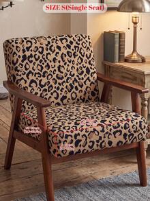 1pc Brown Leopard Print Sofa Cover, High Elasticity, Minimalist Modern Style, Soft & Skin-Friendly, Suitable For Living Room Single/Double/Triple/L-Shaped Sectional Sofa, Multiple Occasions, Sold Individually, Autumn Home Decor, Gift - Multicolor - View 14