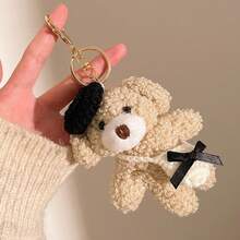 Set Gantungan Tas Boneka Beruang & Anak Anjing Lucu, Koleksi Liontin Hewan Lembut dengan Detail Topi/Pita/Wortel/Tas Rajutan, Aksesori Gantung Tas Tangan dan Ransel yang Manis, Hadiah - MultiWarna - View 19
