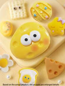 10pcs DIY Cheese Hole Shoe Resin Charms, New Cute Sweet Style, Random Assortment, Matching Accessories - Multicolor - View 3