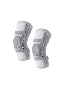 1set,Adjustable Knee Support Brace, Breathable Mesh Knee Compression Sleeve With Dual Spring Stabilizers & Silicone Patella Pad, Non‑Slip Knee Protector For Running Gym Workout Sports Daily Wear For Men Women,Halloween Gifts - Multicolor - View 11