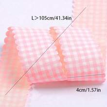 Wavy Edge Plaid Ribbon, DIY Bows, Suitable For Baking, Flowers, Clothing Decoration, Fashion Accessories, Valentine's Day Gift - View 5