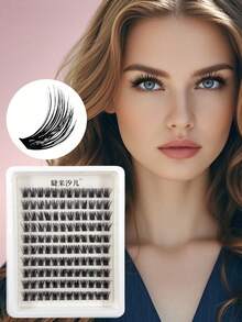 10 Rows C Curl 10-14mm Mixed Self-Grafting Natural Dense Segmented False Eyelashes, For Daily Commuting And Party Makeup - View 4