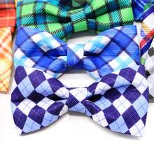 5/10pcs Plaid Pattern Dog Collar With Elastic Band, Mixed Color Dog Bow Tie, Fashion Pet Bow Tie, Suitable For Cats And Dogs, Grooming Accessories - Multicolor - View 7
