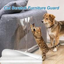 Upgraded Thickened Self-Adhesive Furniture Protection Film, Transparent Anti-Scratch Sofa Protection Film, Cat Scratch Protection Sticker, Seamless Anti-Stain Anti-Abrasion Sofa/Recliner/Chair/Wall/Door Panel Protection Film - 20*100cm - View 8