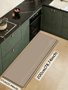 1pc Cute Cat Line Pattern Kitchen Mat, 3.5mm Soft Rubber Material, Absorbent And Easy To Clean, Suitable For Hallway, Bathroom, Living Room, Outdoor Door Mat And Toilet, All Year Round, Suitable For Various Holidays - Multicolor - View 14