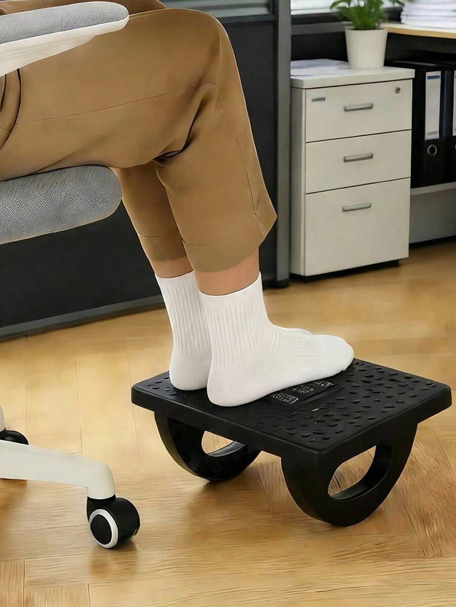 Under Desk Footres With Massage Function Relieve Leg Fatigue Rocking Footrest For Men And Women Foot Support Pedal For Study Living Room Bedroom Office Back To School College Dorm Essential Accessories Gift For Boss Friends And Family Holiday Gift