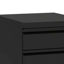 Yitahome 3-Drawer Mobile Steel Lockable File Cabinet,Office Filing Cabinet With Lock, 46x39x62cm - Black - View 8