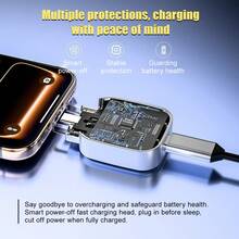 140W (MAX) Macaron Fully Separated Charger, Full Discharge, Connect To Charging Cable For Use, Type-C Universal Smart Charging Separator, Supports Full Charging Mode, Auto Power-Off After Full Charge, Auto Charging, Requires Data Cable For Use - Multicolor - View 9