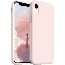適用於 iPhone 13 14 15 的手機殼，[軍規級防震保護] 矽膠手機殼，內層柔軟耐刮微纖維內襯，適用於 iPhone 16 Pro Max 17 Pro Max 18 Pro Max XS Max XR 7 8 Plus SE2022 6s 6s Plus 12 Mini 11 - 灰粉紅色 - 查看 9