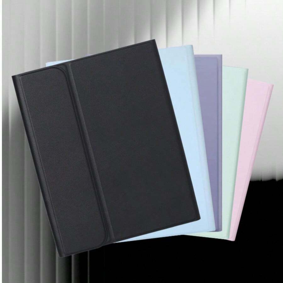TenYide 磁吸平板保護皮革保護殼，TPU人造皮革材質，全覆蓋書本式平板保護殼，多角度支架，支持藍牙鍵盤使用，磁吸式鍵盤穩固附著，兼容 iPad 系列/GalaxyTab 系列/MatePad 系列/平板系列/RedmiPad 系列/LenovoTab 系列及其他機型，(不含鍵盤)