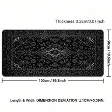 Black Persian Carpet Gaming Accessories Mouse Pad Computer Desk Xxl Mouse Mat Large Mousepad Mice Extra Large For Bears Pc - View 12