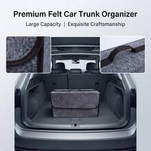 Car Storage Box, Portable Foldable Felt Storage Box, Car Tool Storage Box, Convenient Luggage Storage, Multiple Sizes Available - Universal Type - View 2