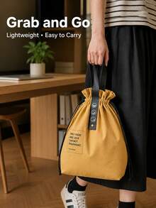 Apanese-Style Handbag, Multifunctional Lunch Box Tote Bag With Drawstring Closure, Insulated Bento Bag That Does Not Contact Food (Non-Food Contact) - Multicolor - View 9