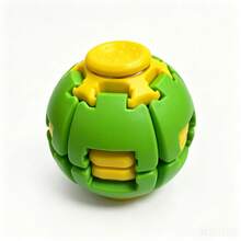 1pc 3D Printed Press & Spin Stress Relief Ball Halloween Finger Spinner Toy Random Color - Multicolor - View 10