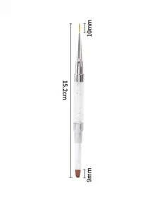 1pc Professional Dual-Ended Nail Art Design Pen, French Extension Nail Liner Brush, Nail Art Tool - Multicolor - View 7