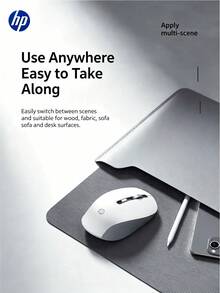 HP S1000 Plus Cute Quiet Wireless Mouse, 2.4GHz Portable USB Mouse, Plug And Play, Suitable For Computer Laptop, Perfect Holiday Gift. - View 7