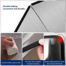 Foldable Anti-Splatter Guard | 3-Fold/4-Fold Stainless Steel Anti-Splatter Guard - Heat-Resistant Non-Stick Coating, High Durability, Suitable For Gas Stoves/Frying Pans For Oil Splatter Protection And Heat Insulation | Commercial Grade Kitchen Anti-Splatter Guard Protector - Multicolor - View 3