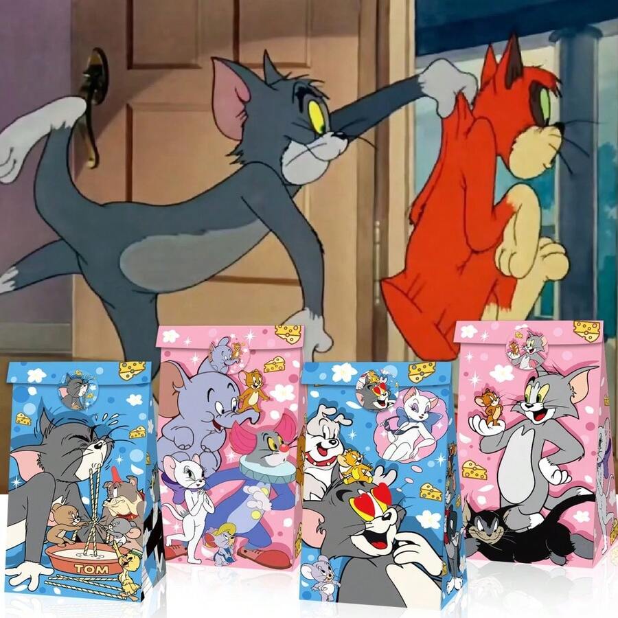 1 Set Of 30 Items, Back To School Gift Bags, Covering Multiple Themes - Stickers, Birthday And Holiday Gift Bags. Additionally, Cute Party Gift Boxes And Handheld Gift Bags, Suitable For Birthdays, Events And Celebrations. Each Set Includes 12 Paper Bags And 18 Stickers, Perfect For Fans To Add Fun To Various Occasions. - Multicolor - View 1