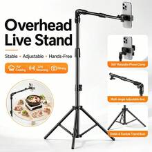 Heavy Duty 360° Panoramic Tripod Stand, Adjustable Phone & Camera Tripod With Rotating Tilt Head - View 3