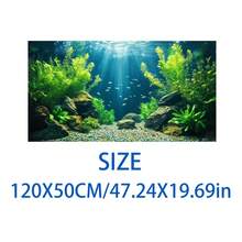 Aquarium Underwater Background, Fish Tank Sticker, Suitable For Freshwater/Saltwater Fish Tank, Shrimp, Aquarium Decoration Vinyl Mural, Removable Without Residue - A - View 99