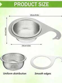 2pcs Enhanced Mesh Bag Swan Sink Strainer Basket, Latest Sink Corner Strainer, Faucet Hanging Filter Basket For Kitchen Waste Collection - Multicolor - View 5