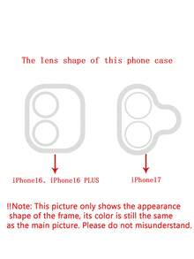 1pc Cheek Blue Heart Smiling Face Mirror Phone Case, Creative Dual-Use As Makeup Mirror, Colorblock Lens Ring, 1.5mm Thick Shockproof PC Hard Shell, Compatible With IPhone 16/16 Pro/16 Pro Max/16 Plus/15/14/13/12/11/16E, 17E/17/17 Pro/17 Air/17 Pro Max - Multicolor - View 7
