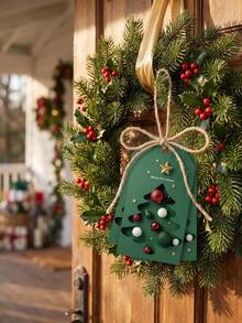 48pcs+1Roll Rope Christmas Pine Tree & Gold Star Gift Tags - Holiday Hang Tags, Suitable For Packaging And Gift Box Decoration, Rustic Style Gift Wrapping | Artistic Gift Tags | Natural Jute Rope Tags - Multicolor - View 2