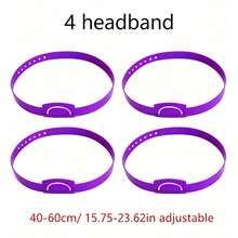 6pcs Insertable Card Headbands, 6 Colors, Adjustable Headbands, Interactive Game, Colorful Teaching Tool, Literacy Game, Suitable For Classroom, Party Game Props - Multicolor - View 5