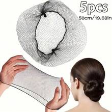 5/10/20/30 cái lưới búi tóc tàng hình siêu mịn co giãn cao màu đen, mũ lưới tóc phù hợp cho khiêu vũ, tiếp viên hàng không, y tá, búi tóc - Nhiều màu - Xem 14