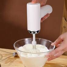 Handheld Electric Egg Beater & Mixer, USB Rechargeable, Wireless, Portable, Lightweight, Easy To Use, Handheld Mixer For Cake, Cookie, Pancake Baking, Suitable For Home Bakers And Professionals - Multicolor - View 4