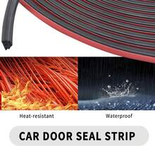 16.4Ft Automotive Weather Stripping,Upgrade Soundproofing Car Door Seal Strip With 3 Layer Structure,Universal Car Accessories Rubber Driver Door - Style TypeA - View 4