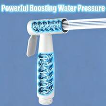 3-Piece Handheld Bidet Sprayer Set | Portable Toilet Spray Gun With Spring Hose And Self-Adhesive Bracket, Multi-Purpose Bathroom Cleaning And Pet Bathing - Spray Gun - View 7