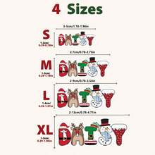 Custom Christmas Name Stickers, Personalized Holiday Letter Labels, Festive Santa Reindeer Snowman Style, Customized Gift Bag & Present Decor, Customizable Name Stickers, Christmas Gift Tags, Holiday Party Decor 2026, Christmas Gift Stickers - Style B - View 2