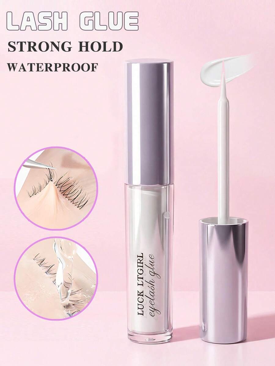 1pc 5ML Long-Lasting Waterproof Sweat-Resistant False Eyelash Glue - White - View 1