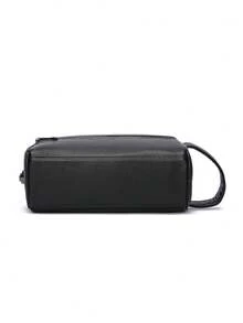 Men's Business PU Large Capacity Clutch Bag With Combination Lock, Anti-Theft Design, Travel Organizer Bag, Toiletry Bag, Multi-Card Wristlet, 2 Colors Available, Gift For Boyfriend - Clutch Bag - View 4