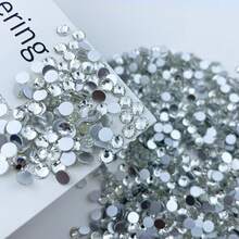 SS6 Bulk Pack Flat Back Loose Rhinestones Transparent White Glass Crystals 1.9mm-2.0mm Silver Handmade Decorative Diamonds, Suitable For Clothes/Strollers/Shoes/Cups/Parties/Makeup DIY Wholesale - White - View 8