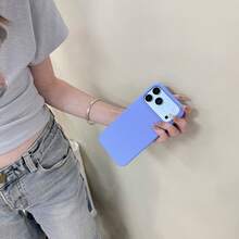 適用於 iPhone 18 Pro Max 18 Pro 17 Pro 17 Pro Max 17 液態矽膠 3 層全包覆軟膠手機殼，清新夏季配色，防震保護殼附防刮微纖維內裡，兼容 13 11 16 Pro Max 15 14 Plus 12 Mini XS Max 7 8 Plus - 淺藍色 - 查看 8