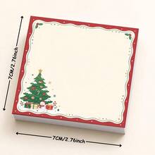 1/4 Pcs Christmas Tree Snowman Holiday Memo Pad, Cute Winter Christmas Design For Notes, Planner, To Do List, Study Office Desk Decoration - one-size - View 6