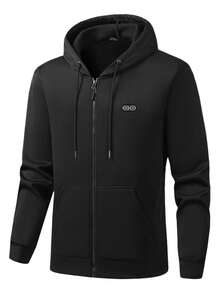 Winter Warming Heated Jacket 17 Heating Zones, Suitable For Outdoor Casual Sports And Work, A Great Choice For Gifts, Does Not Include A Power Bank - Black (Power Bank Not Included) - View 6