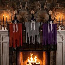 1pc Halloween Three Pieces Hanging Ghost Scene Decor - Multicolor - View 2