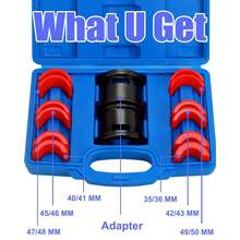 14pcs Universal Motorcycle Fork Seal Driver Tool Set, Suitable For 35mm 36mm 40mm 41mm 42mm 43mm 45mm 46mm 47mm 48mm 49mm 50mm Fork Seal Installation And Removal Tool Set, Installation Driver Set - Motorcycle Shock Absorber Seal Removal Tool - View 1