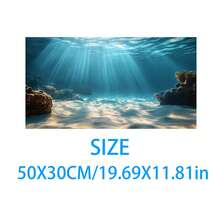 Aquarium Underwater Background, Fish Tank Sticker, Suitable For Freshwater/Saltwater Fish Tank, Shrimp, Aquarium Decoration Vinyl Mural, Removable Without Residue - A - View 108