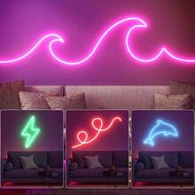 Acosh Neon USB LED Neon Light Strip 44-Key Remote Control, 5V RGB Flexible LED Rope Light, Suitable For Bedroom Room Decoration - RGB - View 5